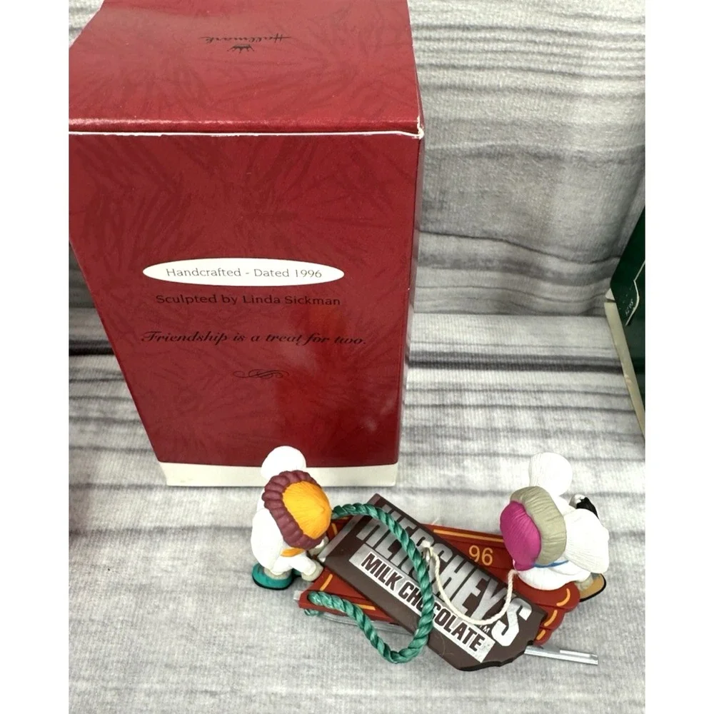 HALLMARK KEEPSAKE ORNAMENT TIME FOR A TREAT 96 FRIENDS ARE FUN 91 LOVE TO SEW 97